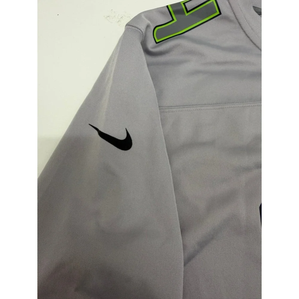 Nike Men's Seattle Seahawks DK Metcalf #14 Game Player Jersey Gray, Size L